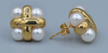 14K yellow gold Pearl earrings