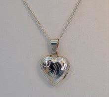 Sterling Silver Small Engraved Decoration Heart Locket