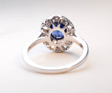 Sapphire Ring in 18K White Gold